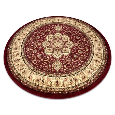 Teppich ROYAL ADR rund Muster 521 bordeaux