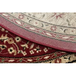 Teppich ROYAL ADR rund Muster 521 bordeaux