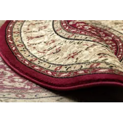 Teppich ROYAL ADR rund Muster 521 bordeaux