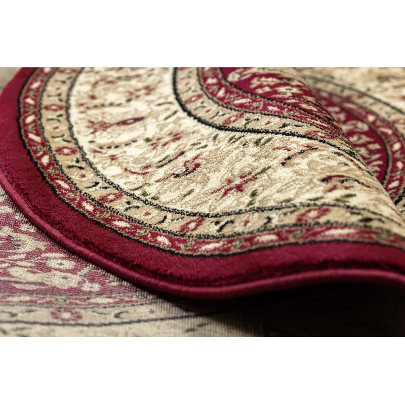 Teppich ROYAL ADR rund Muster 521 bordeaux