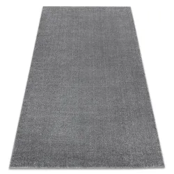 Teppich SOFT glatt, einfarbig grau