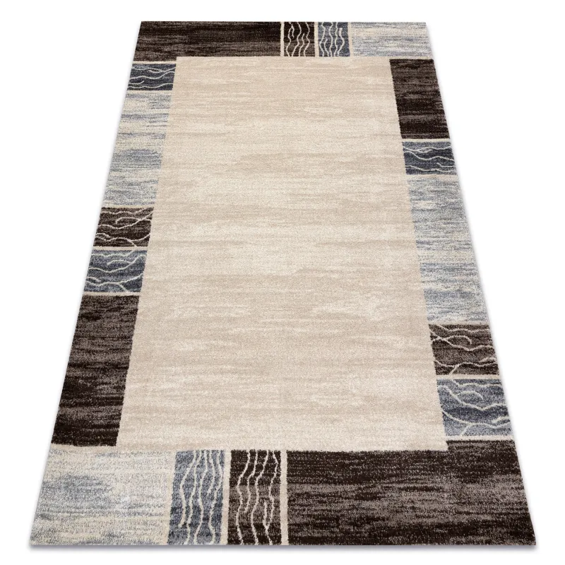 Teppich SOFT 6460 T70 13 in weiß und creme, moderner Teppich für jeden Raum