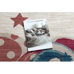 Kinder-Teppich TOYS 75323 Bär für Kinder - modern, unregelmäßige Form creme / rot fuchsia