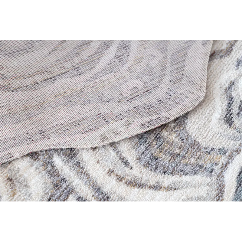 Teppich TINE 75426A Baumstamm Holz - modern, unregelmäßige Form creme / grau