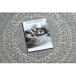 Grauer Sisal Teppich in runder Form, ideal für das Wohnzimmer