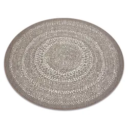 Teppich kreis FLAT Sisal 48834686 Punkte beige