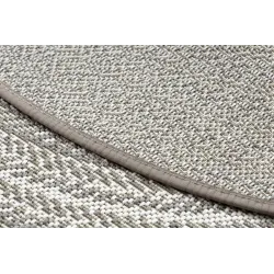 Weicher runder Teppich aus Sisal, eleganter Boho-Stil