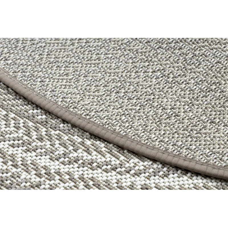 Weicher runder Teppich aus Sisal, eleganter Boho-Stil