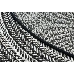 Teppich aus Sisal mit glatter Oberfläche, schwarz, für moderne Räume