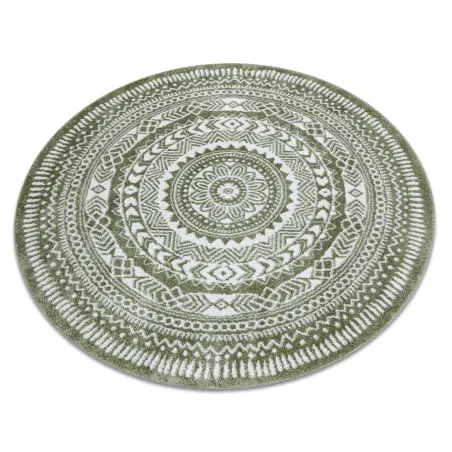 Grüner Teppich FUN Napkin, modernes Design, runde Form