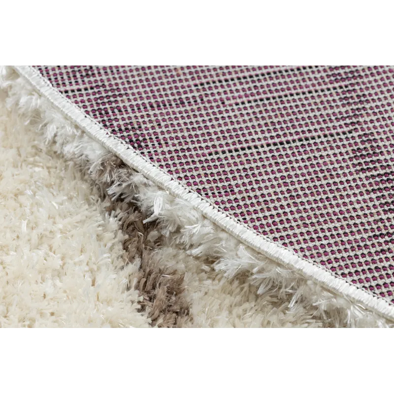 Weicher Shaggy Teppich FLUFFY 2371 für das Kinderzimmer in Beige