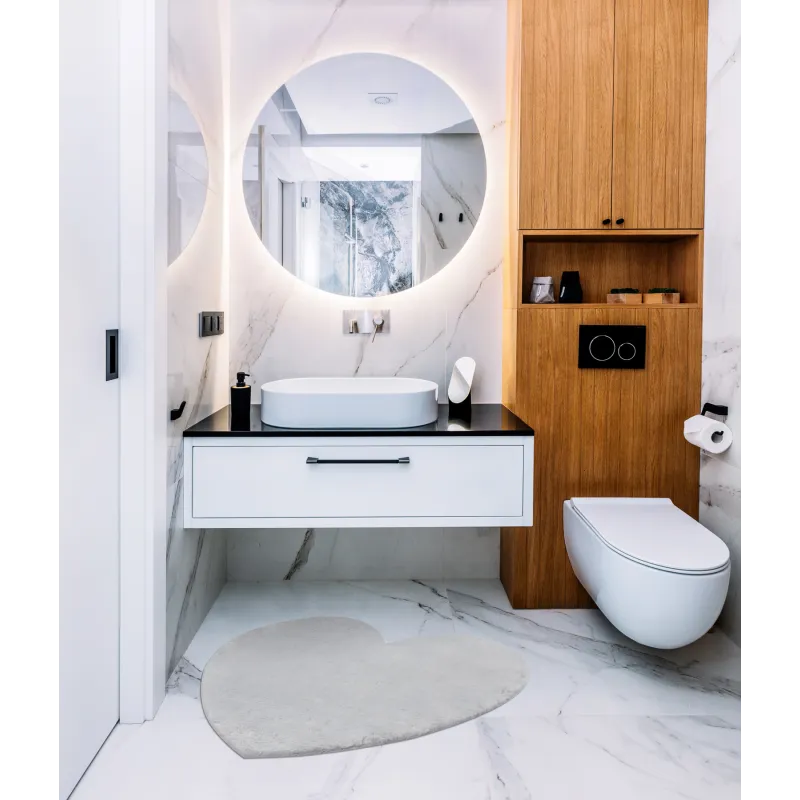 Grauer SHAPE 3105 Herz Teppich - moderner Stil, perfekt für das Wohnzimmer