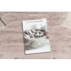 Weicher Waschteppich in erröten rosa, ideal für das Kinderzimmer