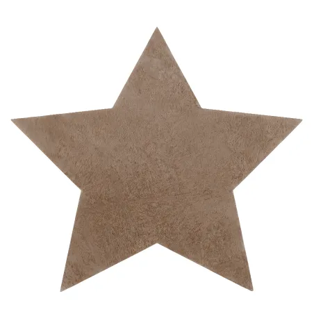 Moderner Waschteppich SHAPE 3148 Stern Shaggy in camel, plüschig und waschbar