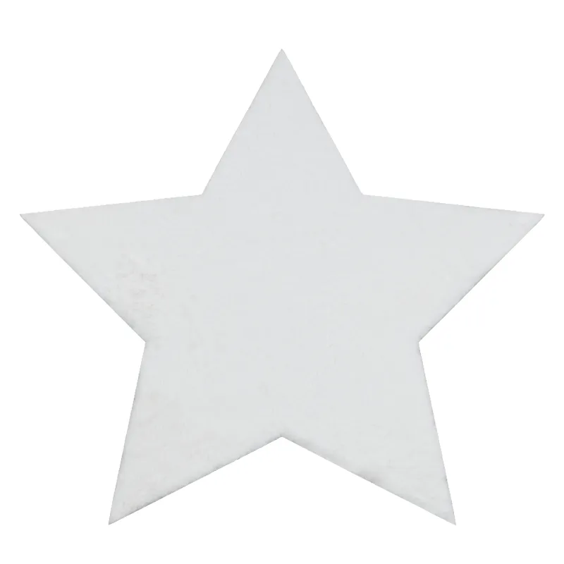 Moderner Waschteppich SHAPE 3148 Stern Shaggy - plüschig, rutschfest, waschbar