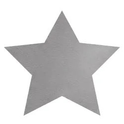 Moderner Waschteppich SHAPE Stern Shaggy - grau plüschig, Antirutsch