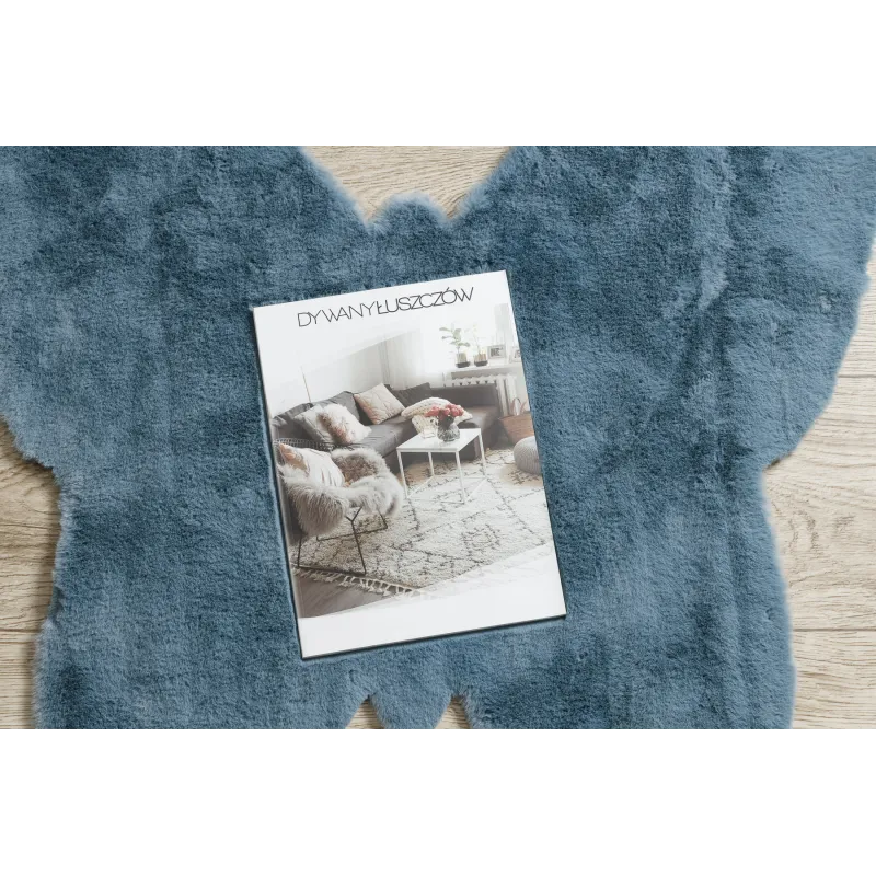 Blauer SHAPE 3150 Schmetterling Teppich - moderner Look, perfekt für das Wohnzimmer