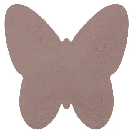 Moderner Waschteppich SHAPE 3150 Schmetterling in rosa, rutschfest und waschbar