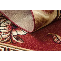 Teppich BCF Morad TRIO Blätter, Blumen, klassisch - Bordeaux
