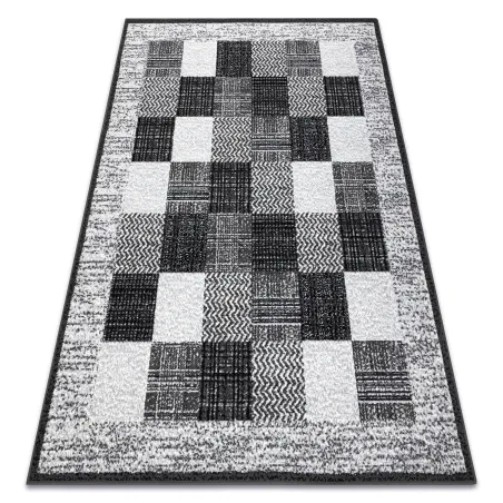 Teppich BCF Morad RAFIA Rechtecke, geometrisch - grau