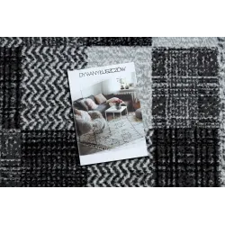 Teppich BCF Morad RAFIA Rechtecke, geometrisch - grau