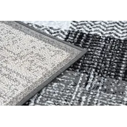 Teppich BCF Morad RAFIA Rechtecke, geometrisch - grau