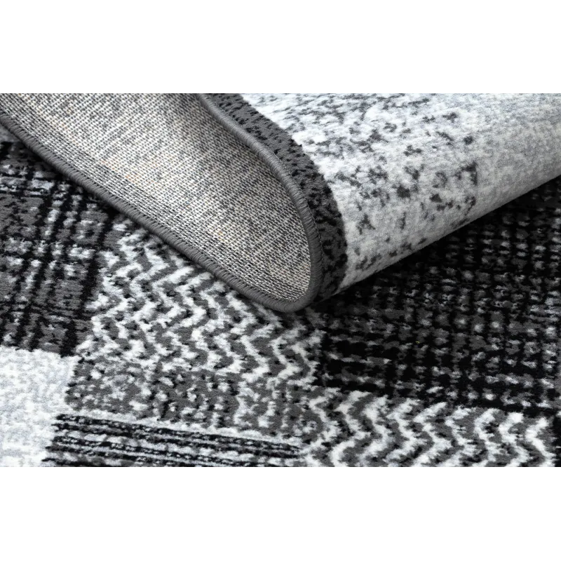 Teppich BCF Morad RAFIA Rechtecke, geometrisch - grau