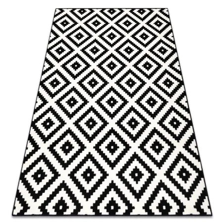 Teppich BCF MORAD RUTA Rauten, geometrisch - Schwarz / Creme