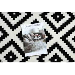 Teppich BCF MORAD RUTA Rauten, geometrisch - Schwarz / Creme