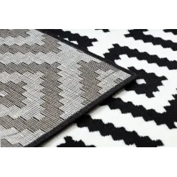Teppich BCF MORAD RUTA Rauten, geometrisch - Schwarz / Creme