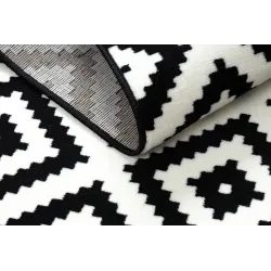 Teppich BCF MORAD RUTA Rauten, geometrisch - Schwarz / Creme
