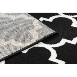Teppich BCF Morad TRELIS marokkanisches Kleeblatt - schwarz