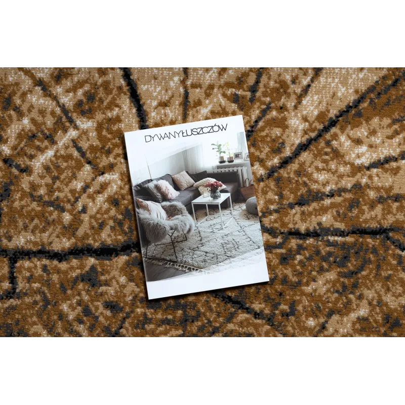 Teppich BCF Morad Baumstamm Holz - grau / beige / altes Gold