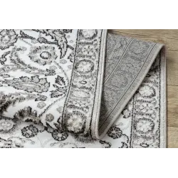 Hochwertiger Teppich mit strukturellem Design in Grau und Beige, langlebig