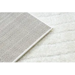 Moderner Teppich in Creme, ideal für Schlafzimmer oder Wohnzimmer