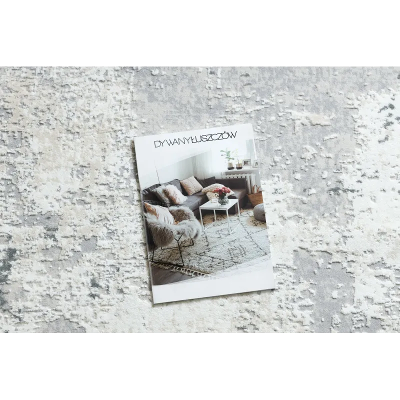 Moderner DUKE 51378 Teppich in creme und grau, stilvolle Ergänzung für jeden Raum