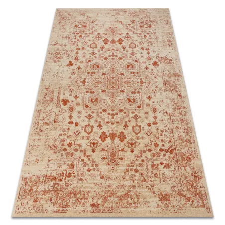 Teppich LEGEND 468 01 GB100 Wollte OSTA - Rosette, Rahmen exklusiv Creme / Rot