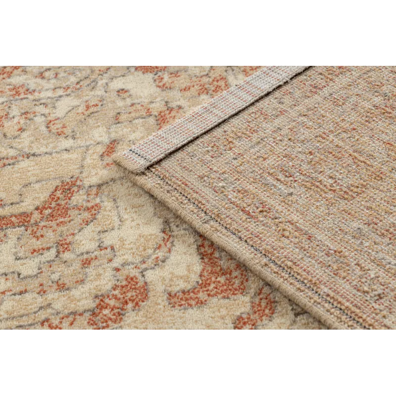 Teppich LEGEND 468 03 GB700 Wolle OSTA - Rosette, Rahmen exklusiv Beige / Rot