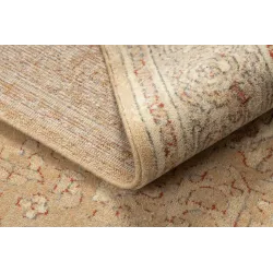Teppich LEGEND 468 03 GB700 Wolle OSTA - Rosette, Rahmen exklusiv Beige / Rot