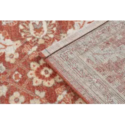 Teppich LEGEND 468 16 GB301 Wollenteppich OSTA - Blumen, Rahmen exklusiv beige / rot