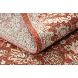Teppich LEGEND 468 16 GB301 Wollenteppich OSTA - Blumen, Rahmen exklusiv beige / rot