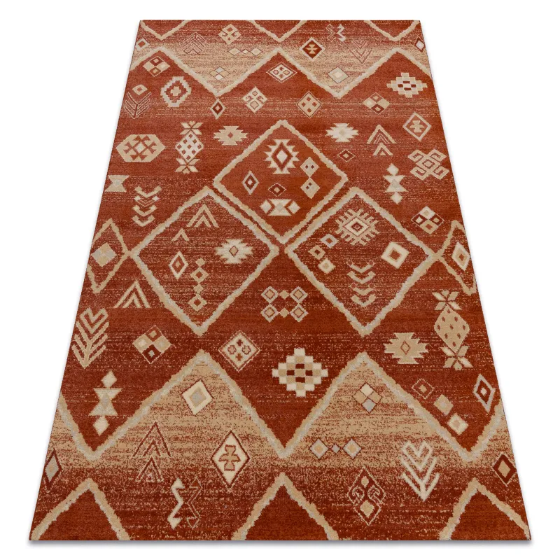 Teppich LEGEND 468 15 GB300 Woll OSTA - Boho, exklusiv rot / beige