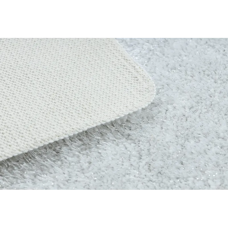 Badezimmerteppich SYNERGY glamour, rutschfest, weich - Lurex weiß