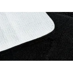 Badezimmerteppich SUPREME LINES Linien, rutschfest, weich - schwarz