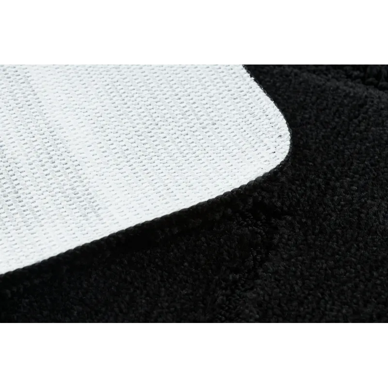 Badezimmerteppich SUPREME LINES Linien, rutschfest, weich - schwarz