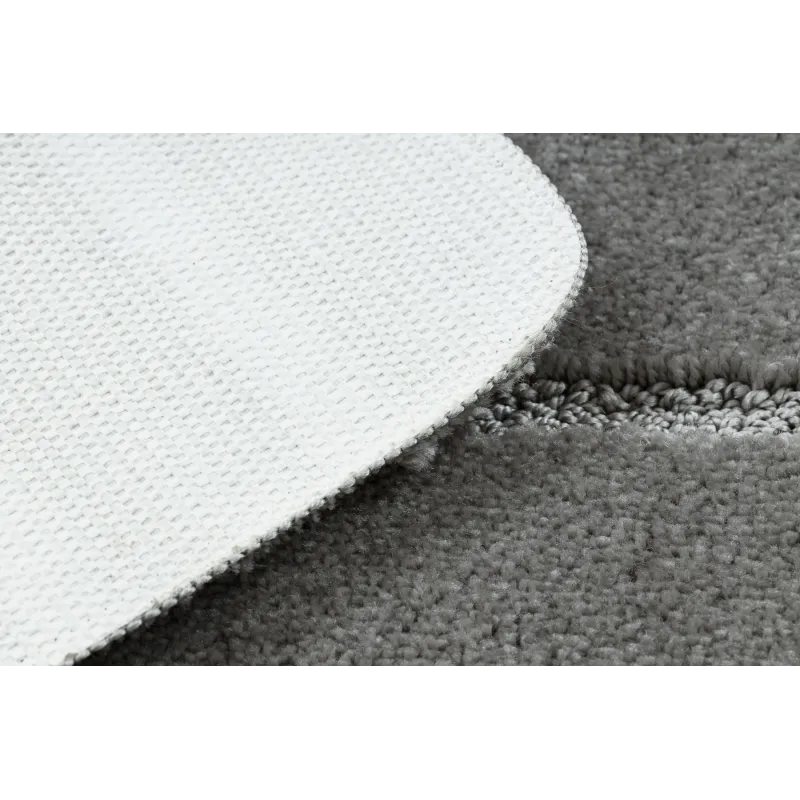 Badezimmerteppich SUPREME LINES Linien, rutschfest, weich - grau