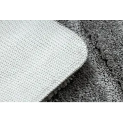 Badezimmerteppich SUPREME WAVES Wellen, rutschfest, weich - grau