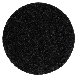 Badezimmerteppich SYNERGY Kreis Glamour, rutschfest, weich - Lurex schwarz