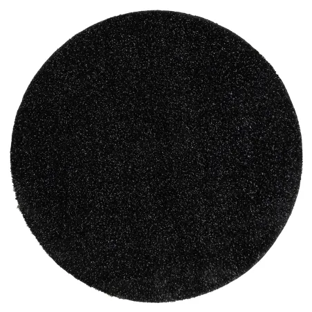 Badezimmerteppich SYNERGY Kreis Glamour, rutschfest, weich - Lurex schwarz