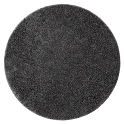 Badezimmerteppich SYNERGY Kreis Glamour, rutschfest, weich - Lurex grau